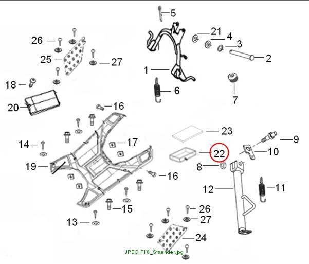 Battery compartment damper plate