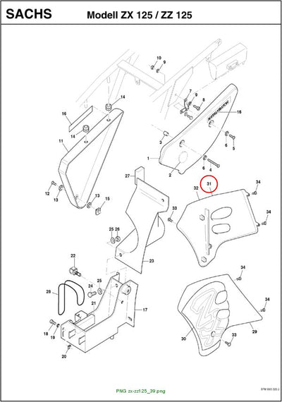 ASSY. TANK SPOILER RIGHT