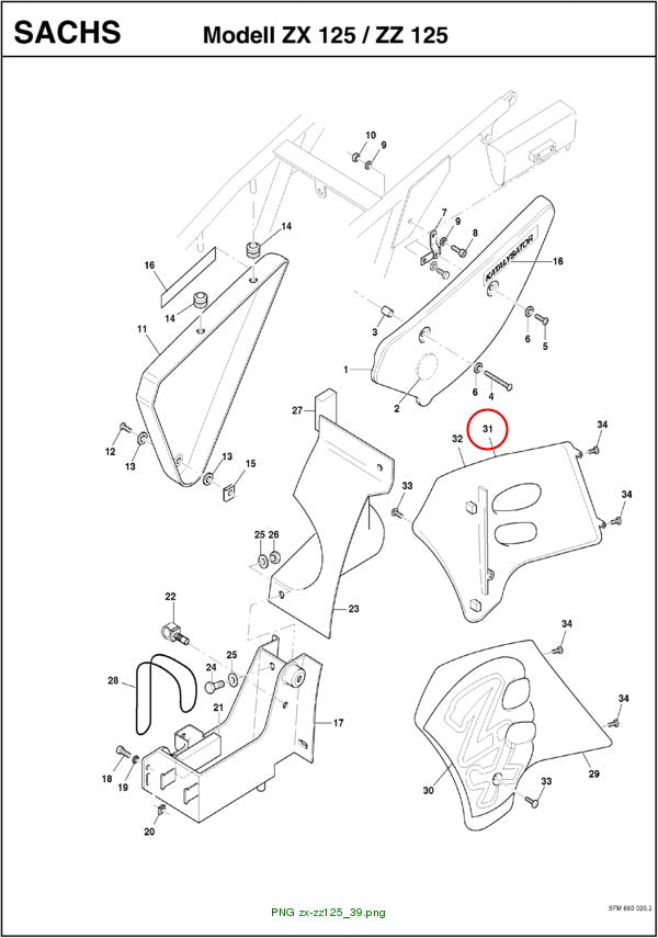 ASSY. TANK SPOILER RIGHT