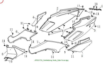 Trim rear right white, RS red (SFM)