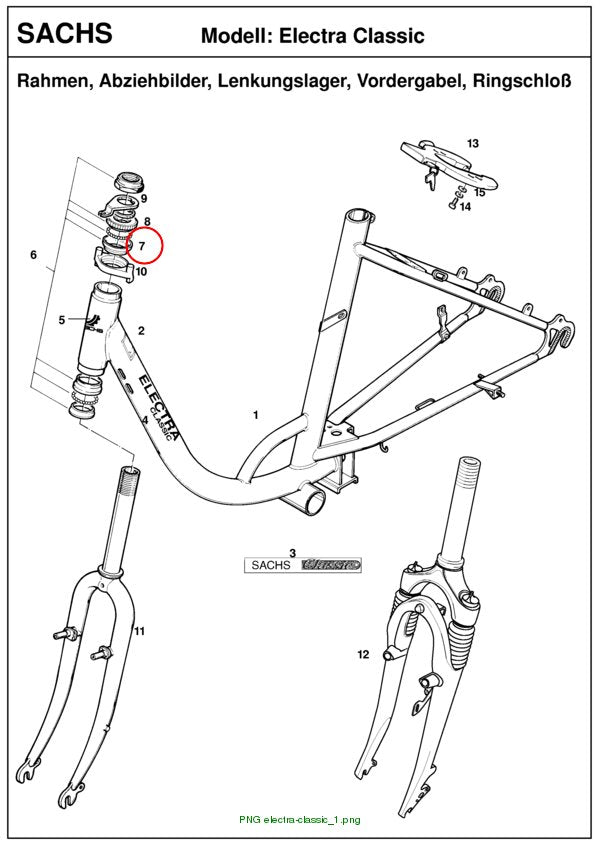KUGELHALTER Lenkungslager Saxonette alt