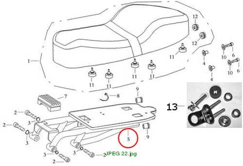 Seat Holder(Dark black silv) (Mad 2007)