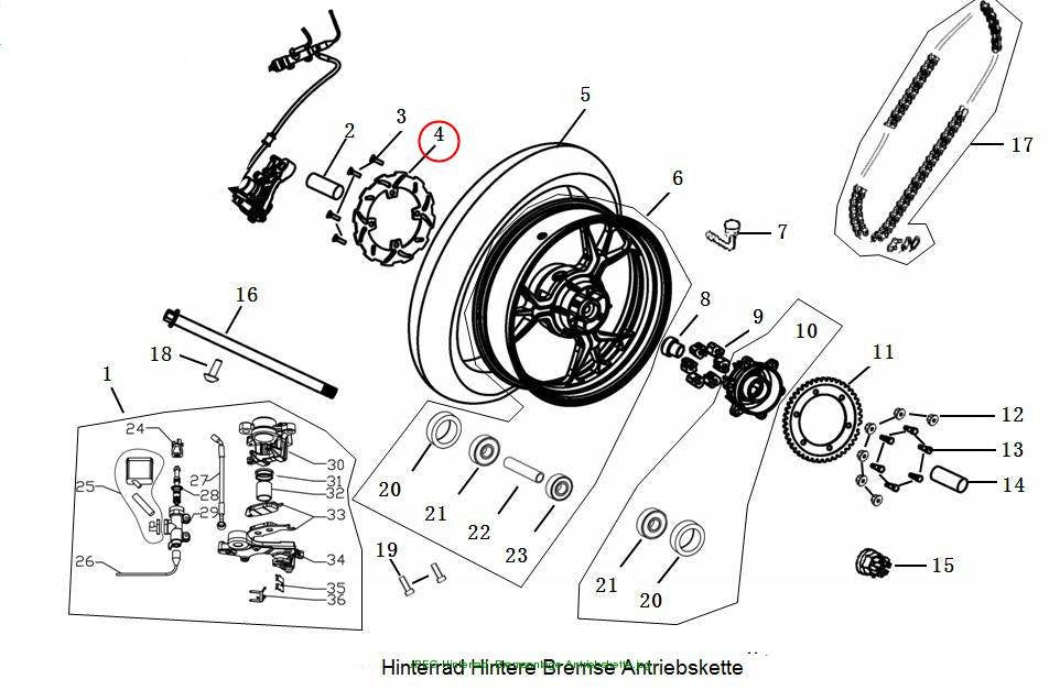 Bremsscheibe hinten