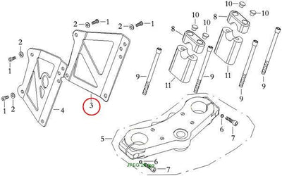Right Bracket, Headlamp (Mad 2007)
