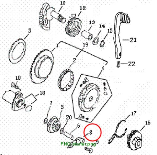 IDLE GEAR HOLDER