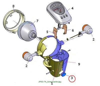 chock plug cover of head shield
