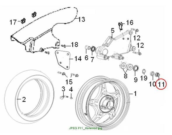 Flanschmutter 14X1,5 MM