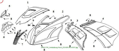 FRONT SHIELD white, blue R (SFM)