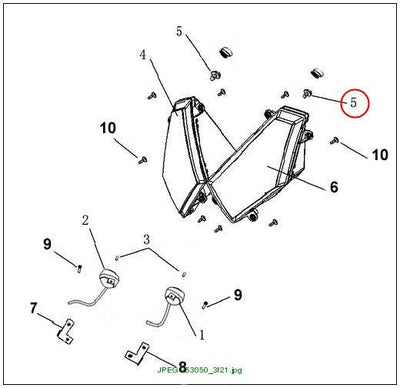 BULB 1, HEADLIGHT 12V 15W