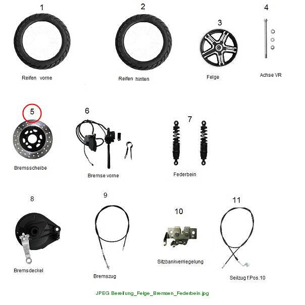 Bremsscheibe vorne E-Bee