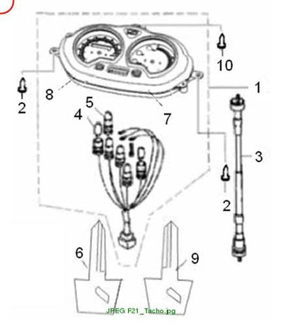 Tachometer analog (carbon) 25km/h