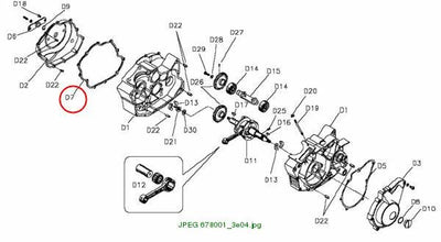 Clutch cover gasket