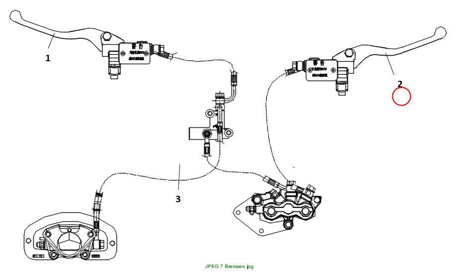 Brake lever right E1+E2