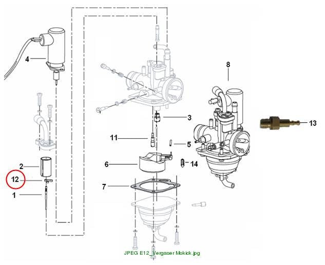 Jet needle clip