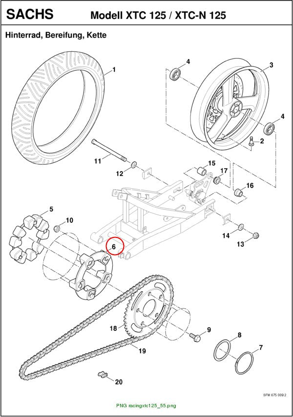 ADAPTER für Kettenrad