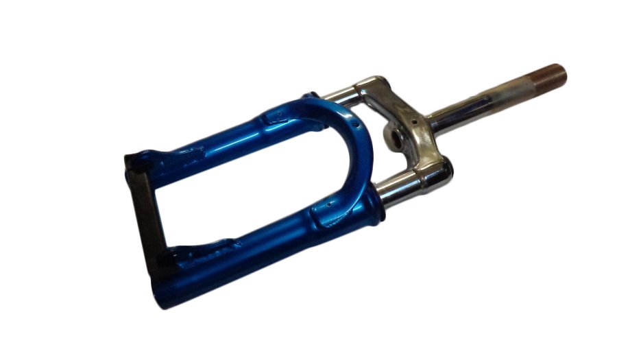 Federgabel blau