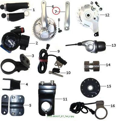 BEAST left crank arm