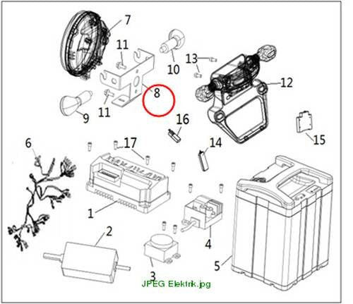Montagehalterung Scheinwerfer