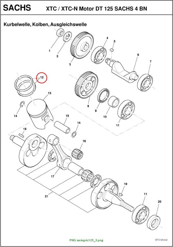 KOLBENRING SATZ D.56 O,50 UEBERMAß
