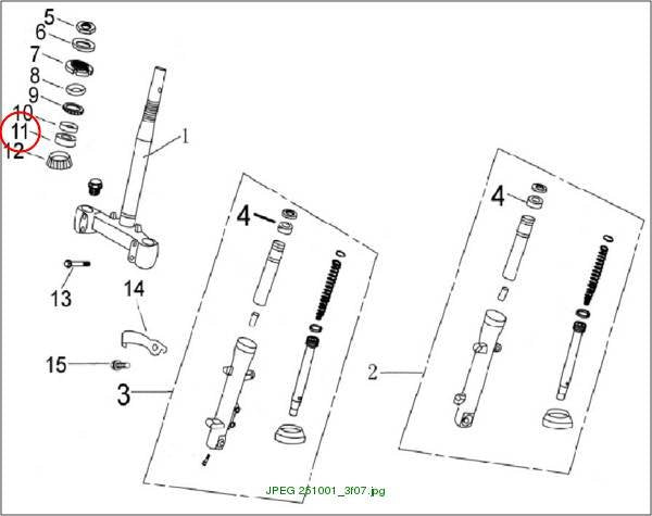 Lower race,steering ball