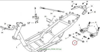 BOLT, ENGINE HANGER (M12x1.25x265)