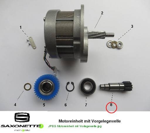 DU250 Vorgelegewelle