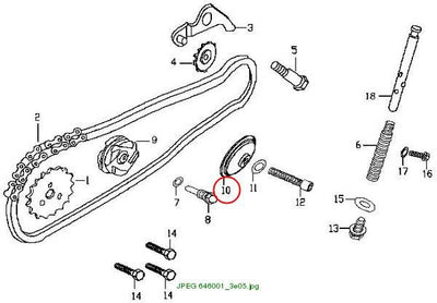 Pivot, Guide Chain Roller