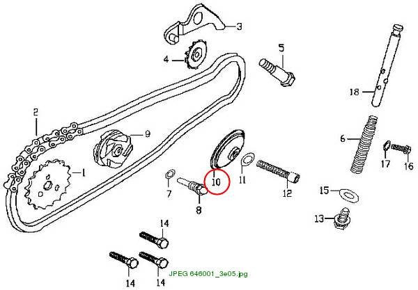 Pivot, Guide Chain Roller