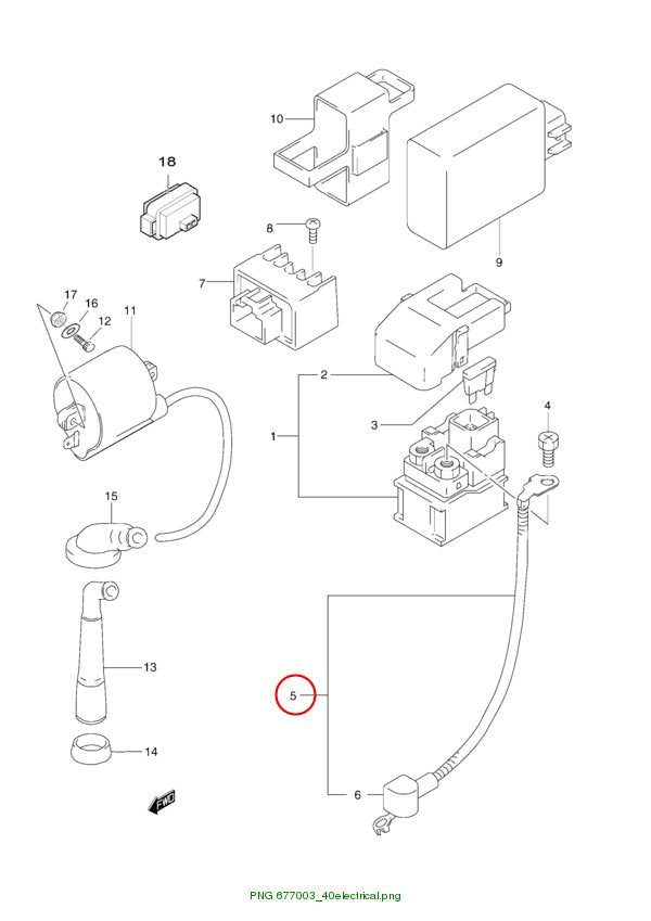 STARTER CABLE XTC 4-stroke
